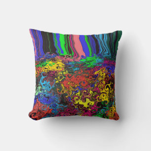 Coussin Twirlers colorés Abstraits / Poussés /