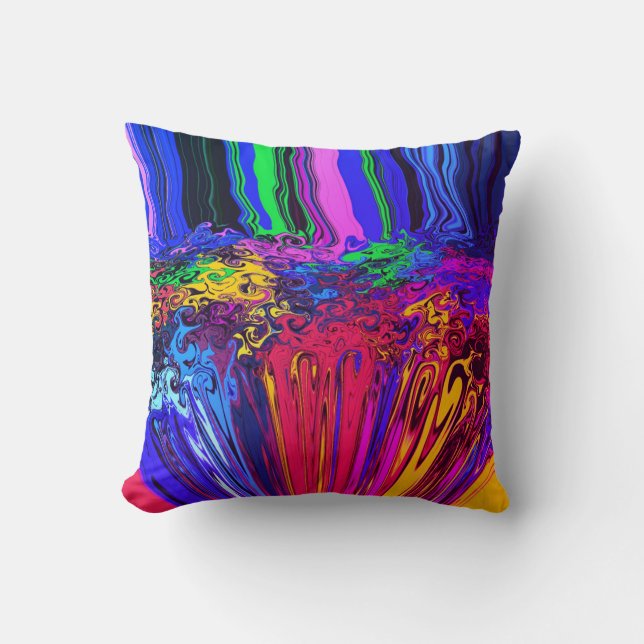 Coussin Twirlers colorés Abstraits / Push & Pinch / Miami (Recto)
