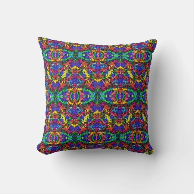 Coussin Twirls colorés Abstraits / Half Brick / (Recto)