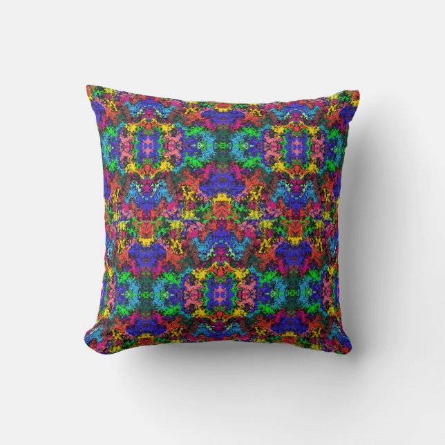 Coussin Twirly coloré Abstrait / Half Brick / (Recto)