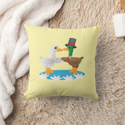 Coussin Two Ducks, One Pond, Forever (Couverture)