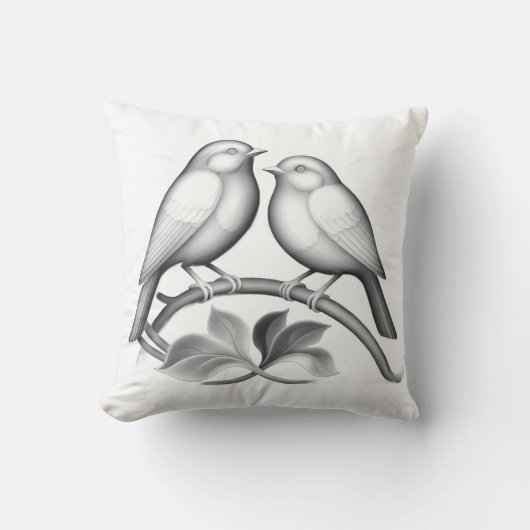 Coussin Two Robins cushion (Recto)