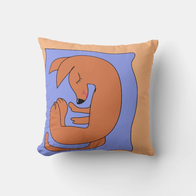 Coussin Tyler fait une sieste (Recto)