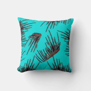 Coussin Type de cactus Plante Succulent Vert pâle Turquois