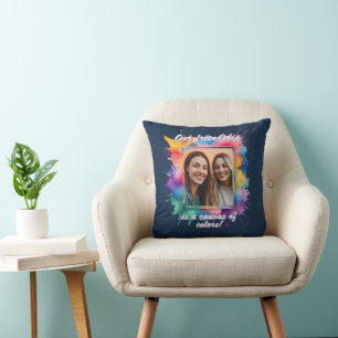 Coussin Type splash, cadre d'image Bunter avec colles colo