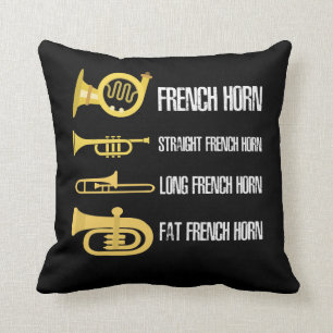 Coussin Types De Joueur De La Corne Française Musicien De