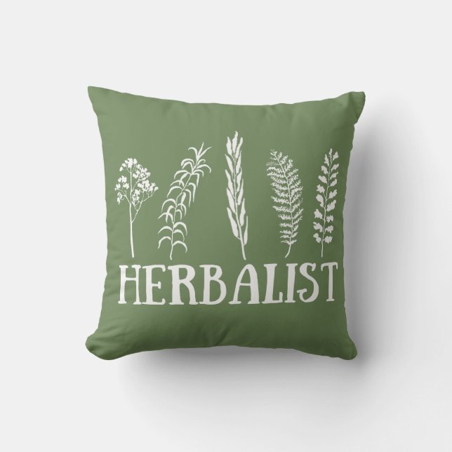 Coussin Types d'herboristes (Recto)