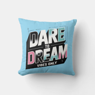Coussin Typographie Audacieuse Jetez Des Oreillers.