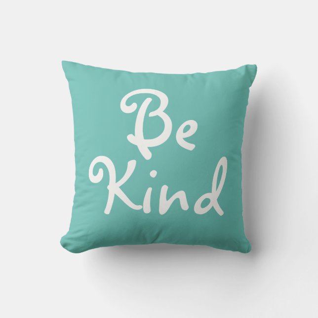 Coussin typographie blanche BE GEND | (Recto)