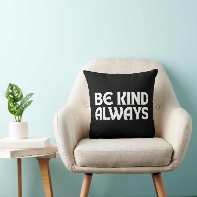 COUSSIN TYPOGRAPHIE CITATIONS DE BIENVEILLANCE TOUJOURS (Chaise)