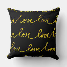 Typographie d'amour moderne décoration maison noir