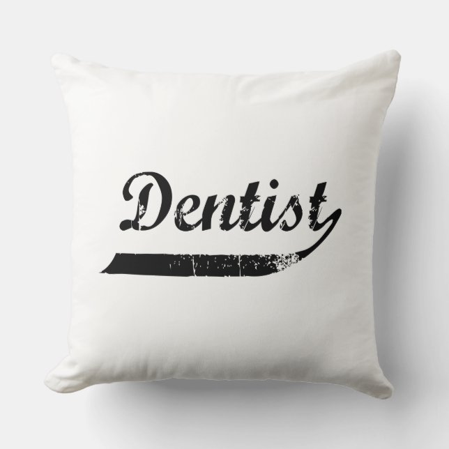 Coussin Typographie de dentiste (Recto)