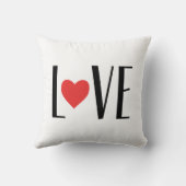 Coussin Typographie de la Saint-Valentin Amour (Verso)