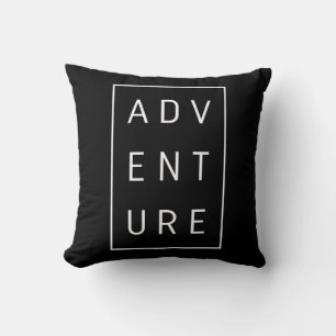 Coussin Typographie de l'aventure