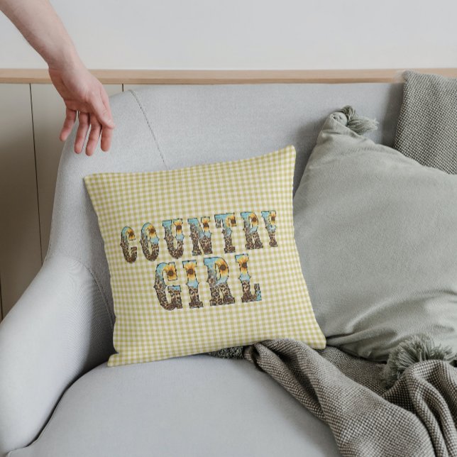 Coussin Typographie des filles du pays (Créateur téléchargé)