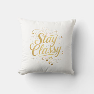 Coussin Typographie Inspirationnelle sophistiquée et chic