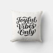 Coussin Typographie Joyeuses Vibrations (Recto)