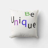 Coussin Typographie minimale moderne Soyez unique (Recto)