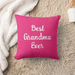 Coussin Typographie Modèle moderne Meilleure grand-mère ja