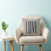 Coussin Typographie moderne Saga Green Love (Chaise)