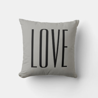 Coussin Typographie moderne Saga Green Love
