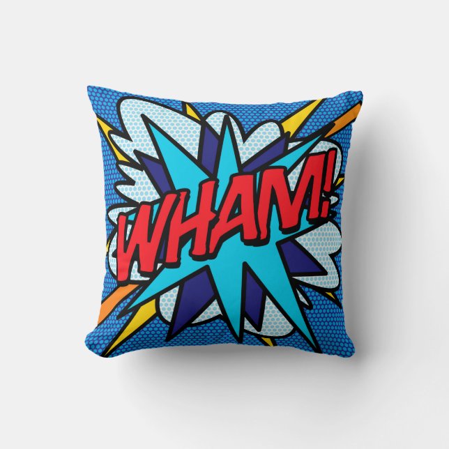 Coussin Typographie Moderne Tendance Amusante (Recto)