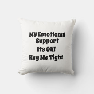 Coussin typographie noir blanc mignon humour rétro me serr