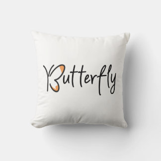 Coussin Typographie papillon, Papillon