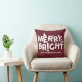 Coussin Typographie simple moderne Joyeux Noël Party (Chaise)
