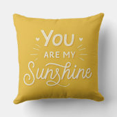Coussin Typographie Tu es mon Soleil Jaune (Verso)