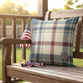 Coussin UA 250 American Plaid Shield Motif ID1301
