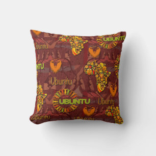 Coussin Ubuntu - Je le suis parce que nous le sommes.