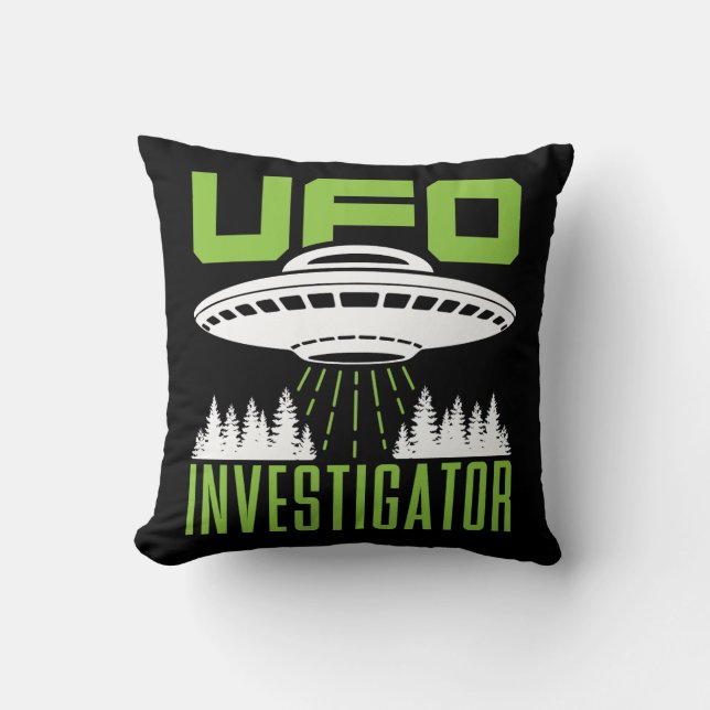Coussin Ufologiste de l'enquêteur OVNI (Recto)