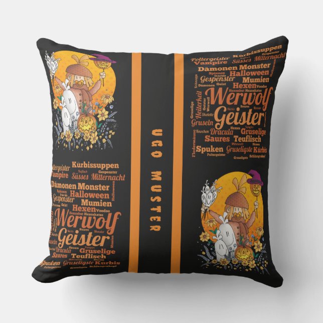 Coussin Ugo - Halloween / Thermosbecher (Recto)
