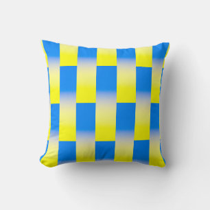 Coussin Ukraine bleue et jaune Inspiration de la paix anti
