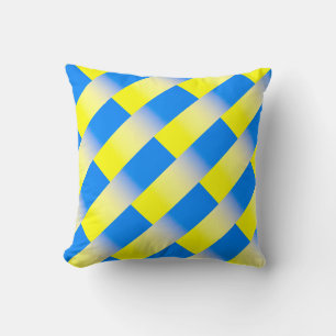 Coussin Ukraine bleue et jaune Inspiration de la paix anti