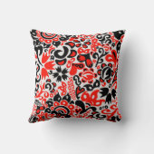 Coussin Ukrainian ethnic folk art floral pattern absrtact (Verso)