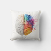 Coussin Um cérebro dividido entre os lados, almofada (Recto)