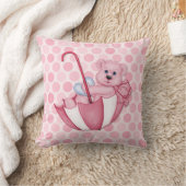 Coussin Umbrella Teddy Pois Pink Keepsaké (Couverture)