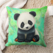 Coussin Un adorable panda bébé (Couverture)