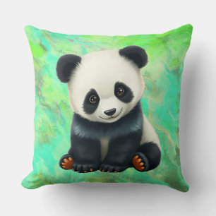 Coussin Un adorable panda bébé