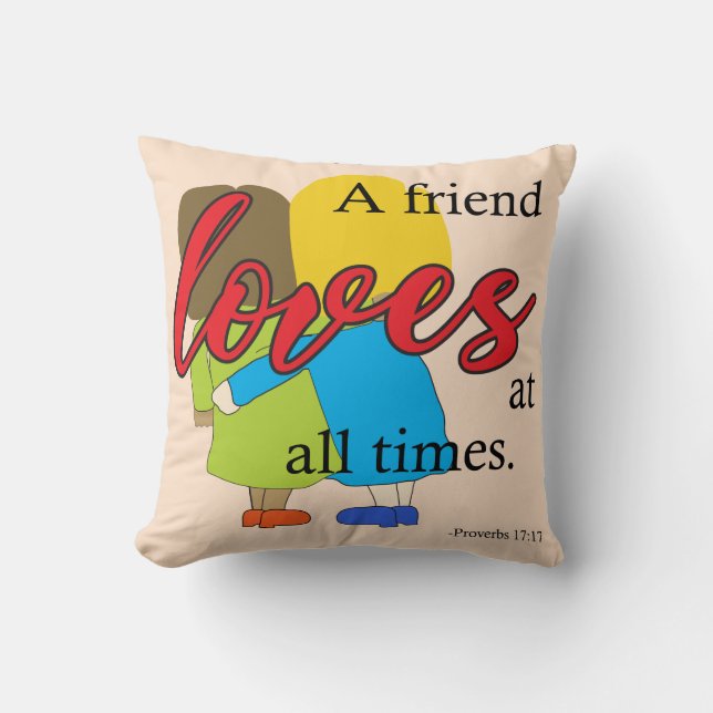 Coussin "Un Ami Aime" Lancer L'Oreiller (Recto)
