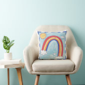 Coussin Un arc-en-ciel coloré (Chaise)