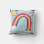 Coussin Un arc-en-ciel coloré (Recto)