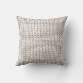Coussin un arrière - plan blanc avec un motif marron (Verso)