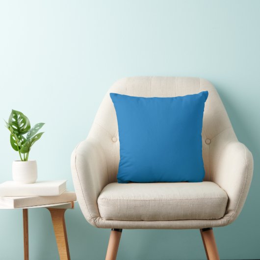 Coussin un arrière - plan bleu avec un (Chaise)