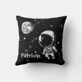 Coussin Un Astronaut Amusant Dans L'Espace (Verso)