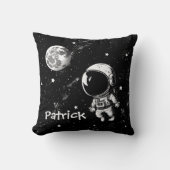Coussin Un Astronaut Amusant Dans L'Espace (Recto)