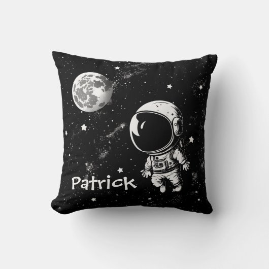 Coussin Un Astronaut Amusant Dans L'Espace (Recto)