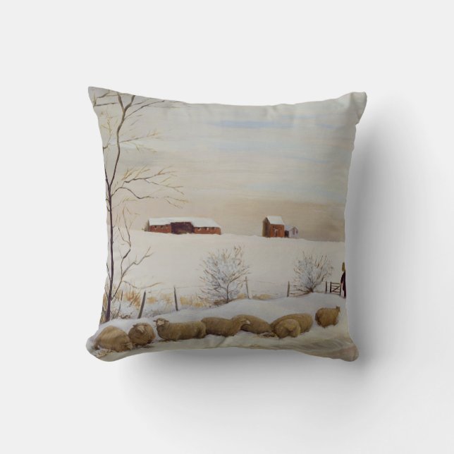 Coussin Un autre hiver dur (Recto)